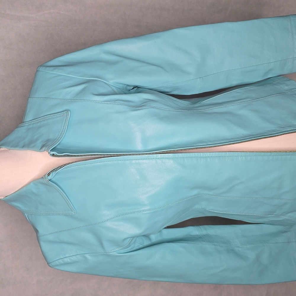 light Blue Leather Quote